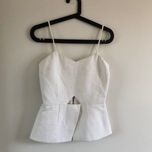 Unique peplum top